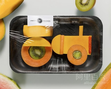 俏皮可愛的水果拼盤，不怕孩子再挑食--置頂表情